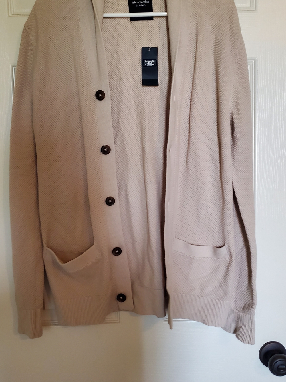Abercrombie & Fitch Beige Button Cardigan